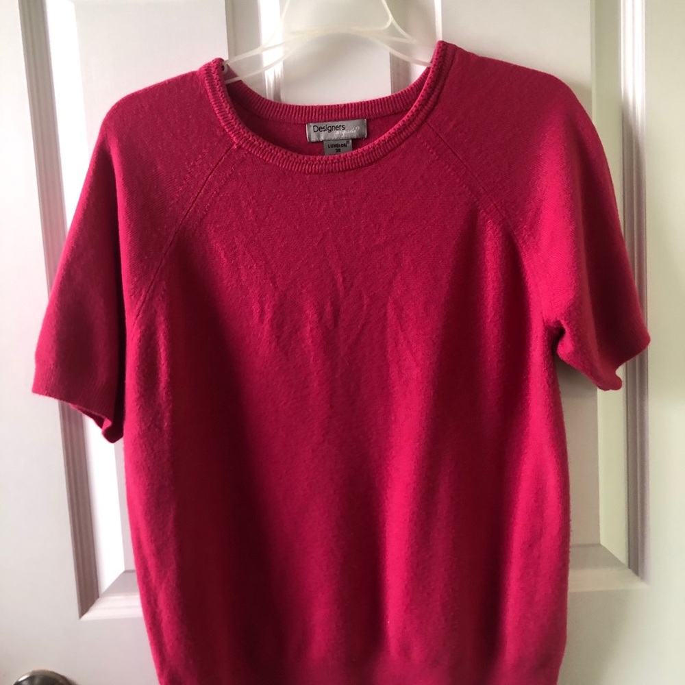 Short soft sweater